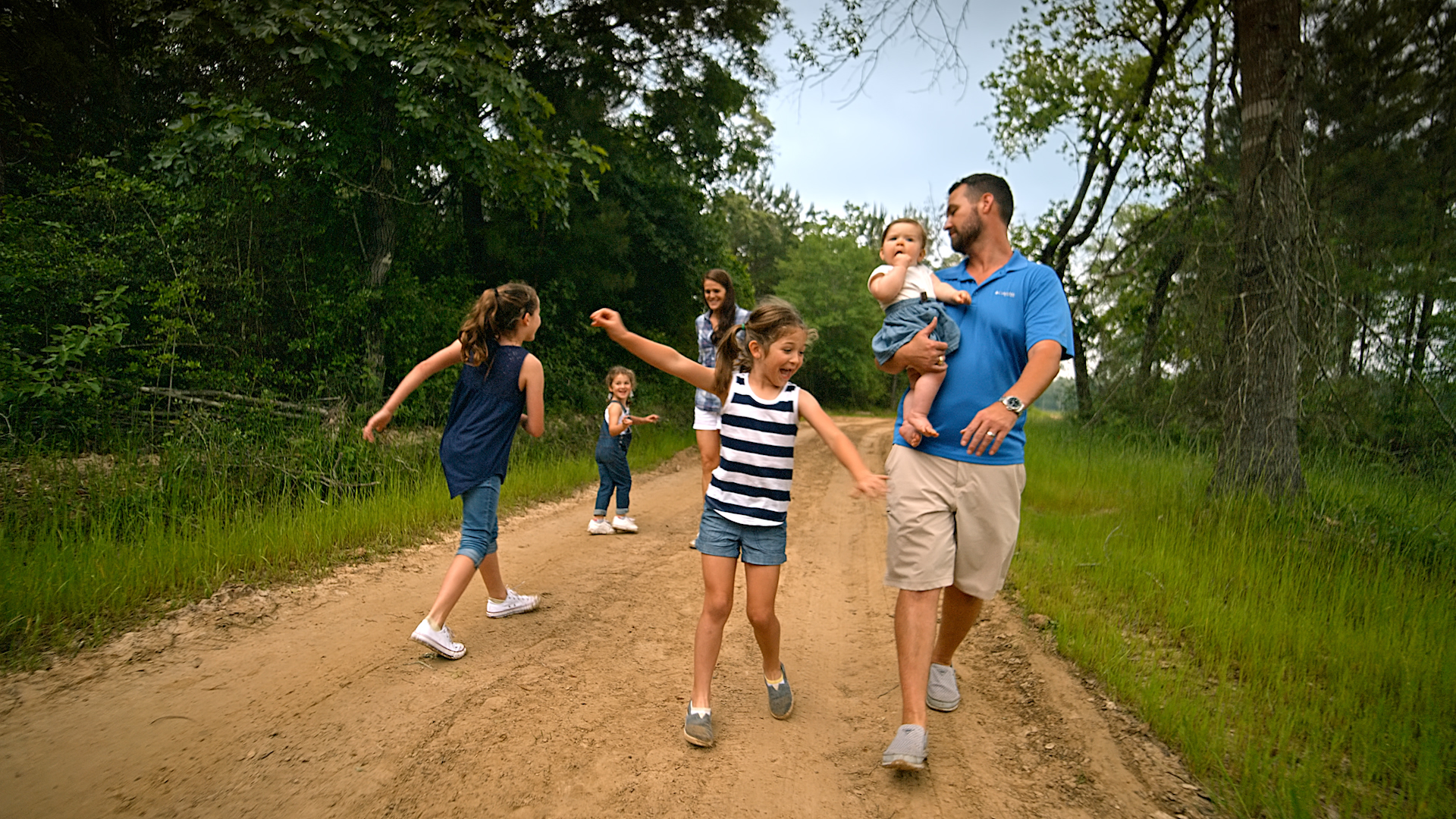 Griffith Family On Path Griffith Family On Path