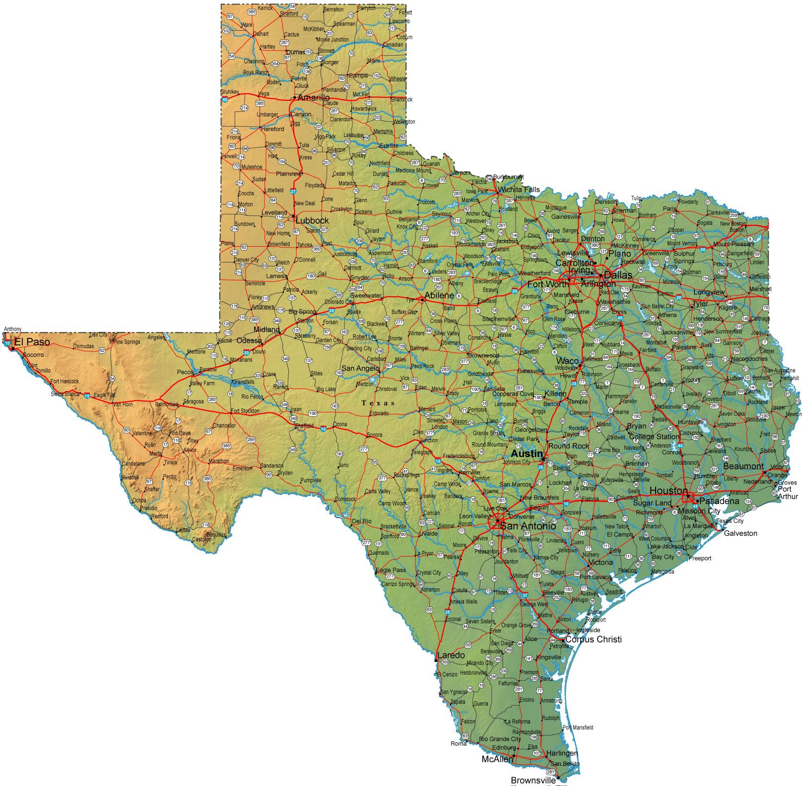 texas map