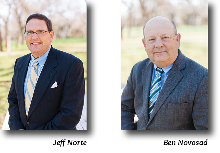 Headshots of Jeff Norte and Ben Novorad