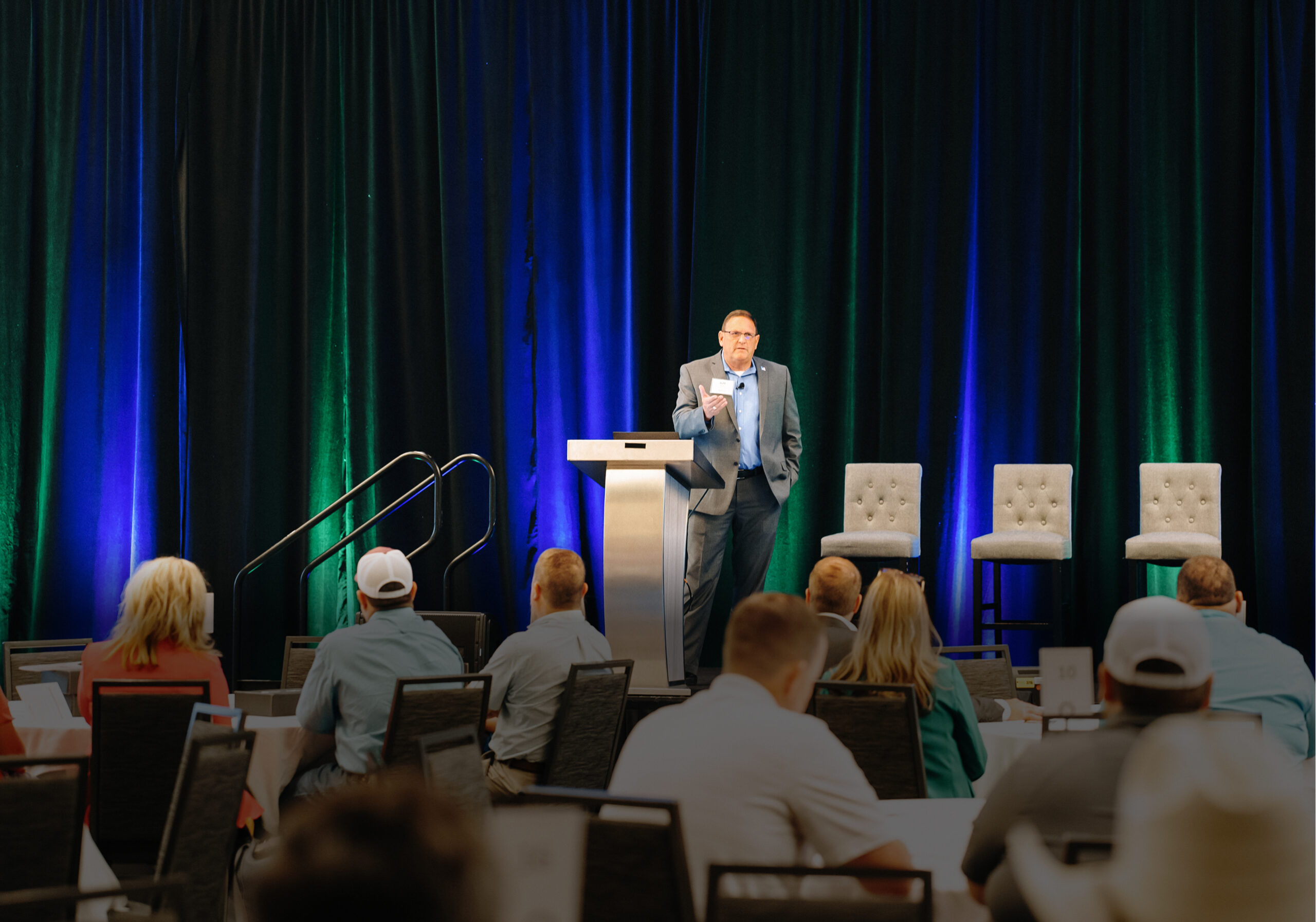 Capital Farm Credit CEO Jeff Norte speaking at the AgriRoots Conference